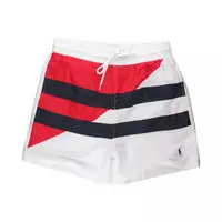 polo ralph lauren short de bain discount classic stripe white